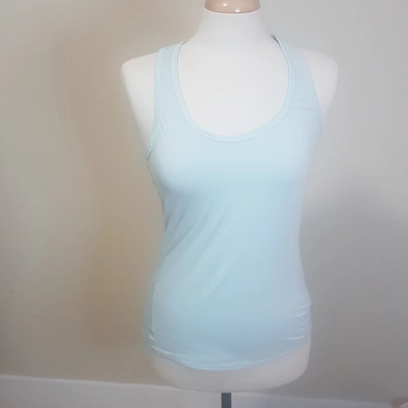Athleta  icy blue racer back tank top - Picture 1 of 7